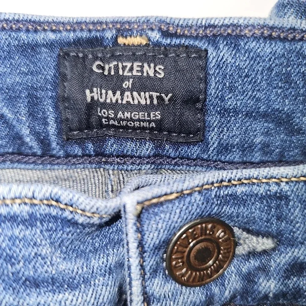 Citizens Of Humanity Chrissy Uber High-Rise Distressed Skinny Jeans